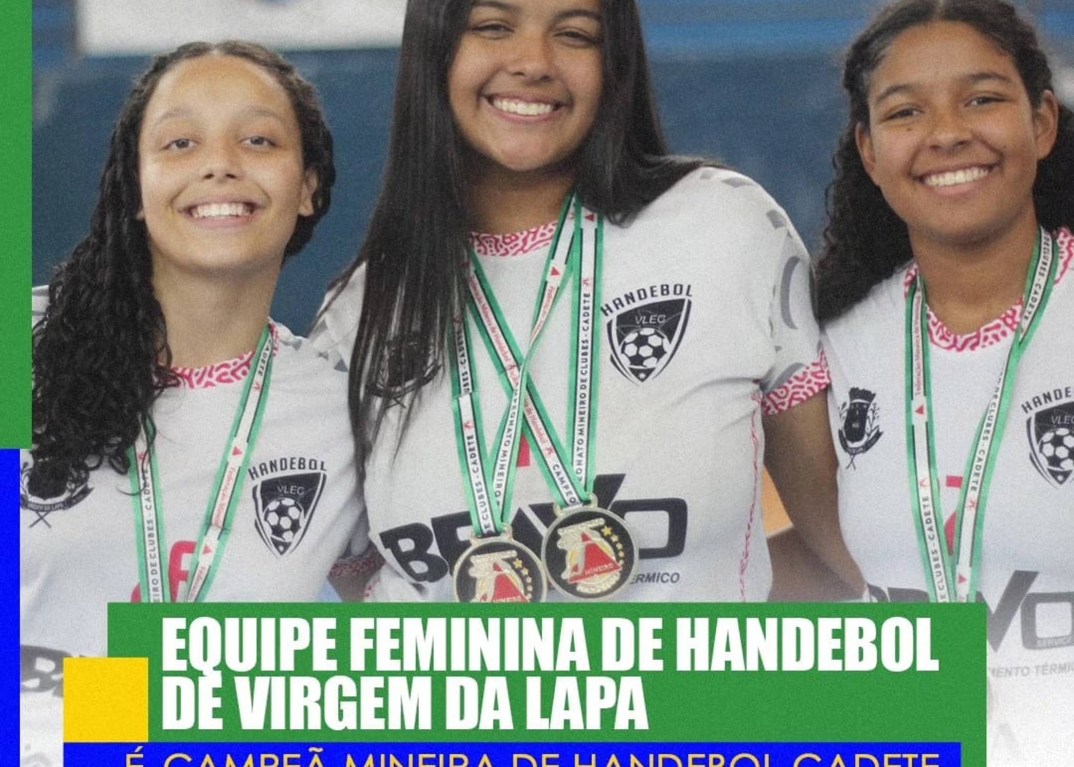 Ouro pela equipe Feminina de Handebol 