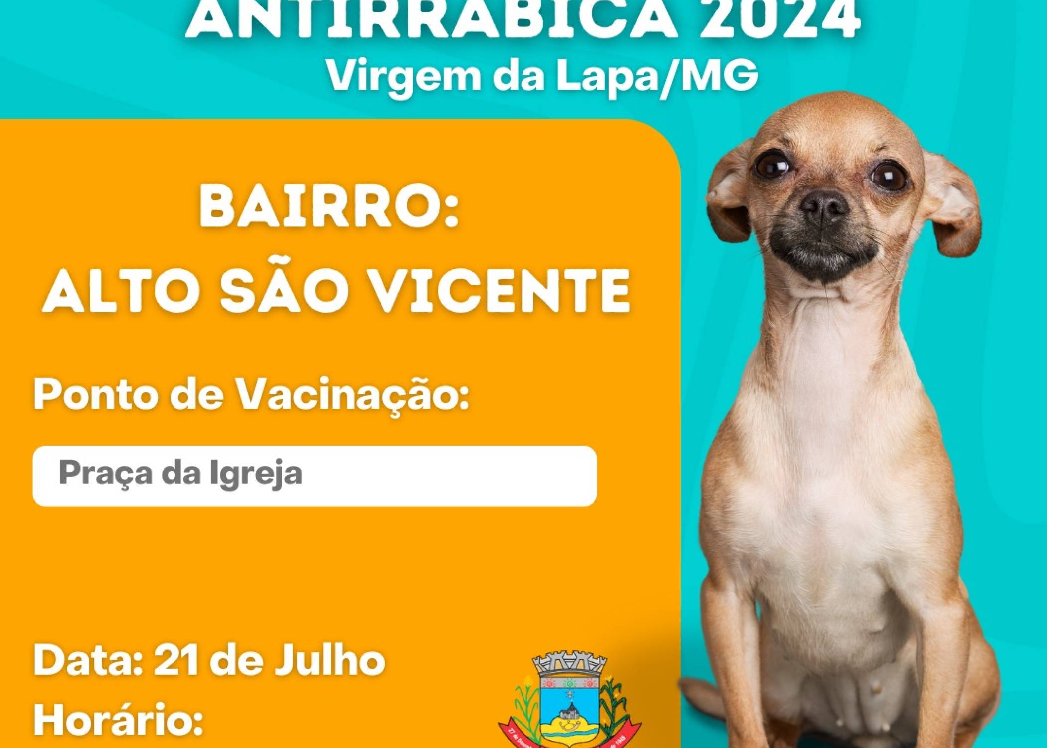 Campanha de Vacinação Antirrábica de cães e gatos